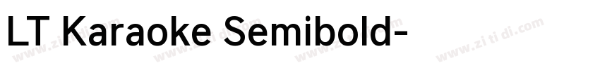 LT Karaoke Semibold字体转换